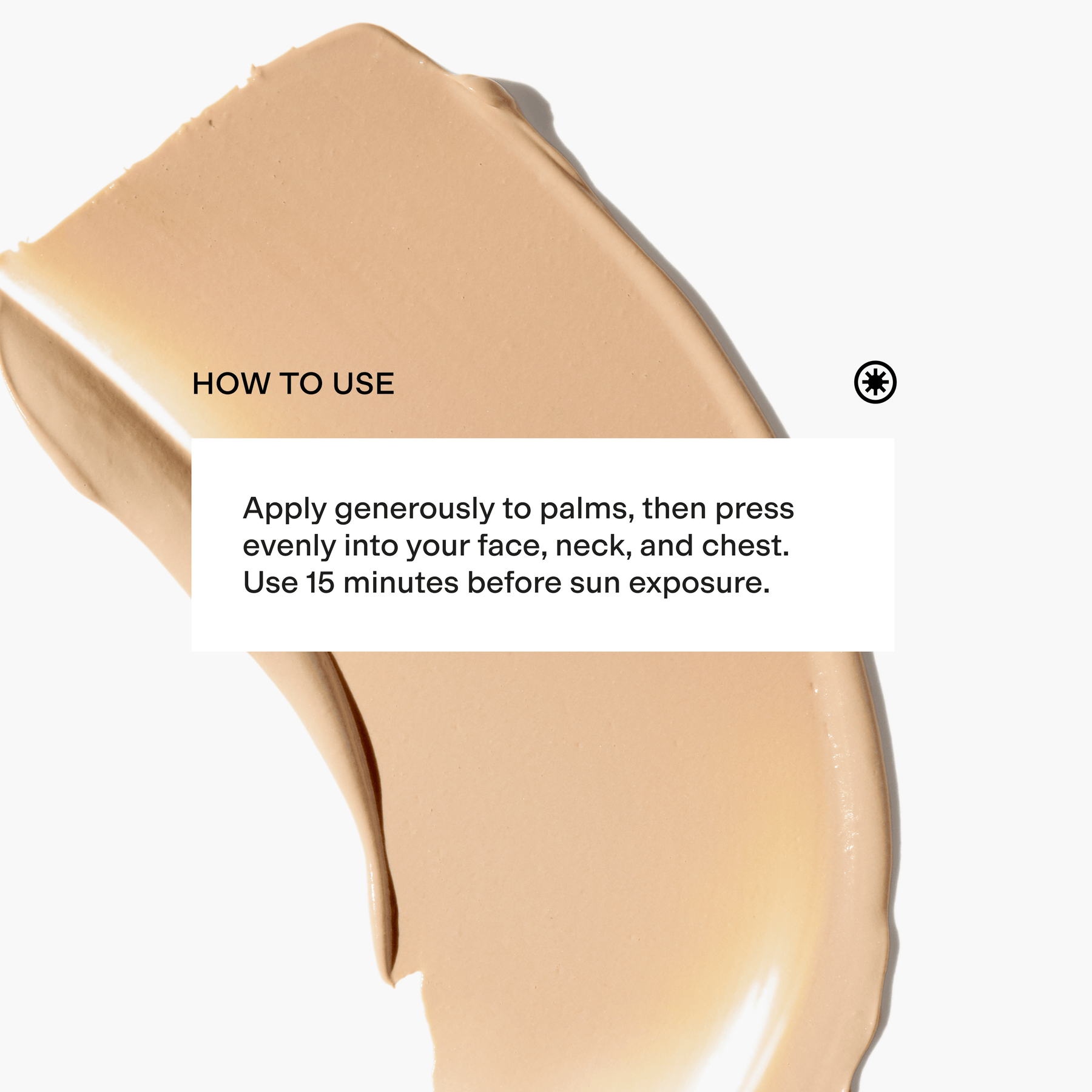 How to use sunscreen