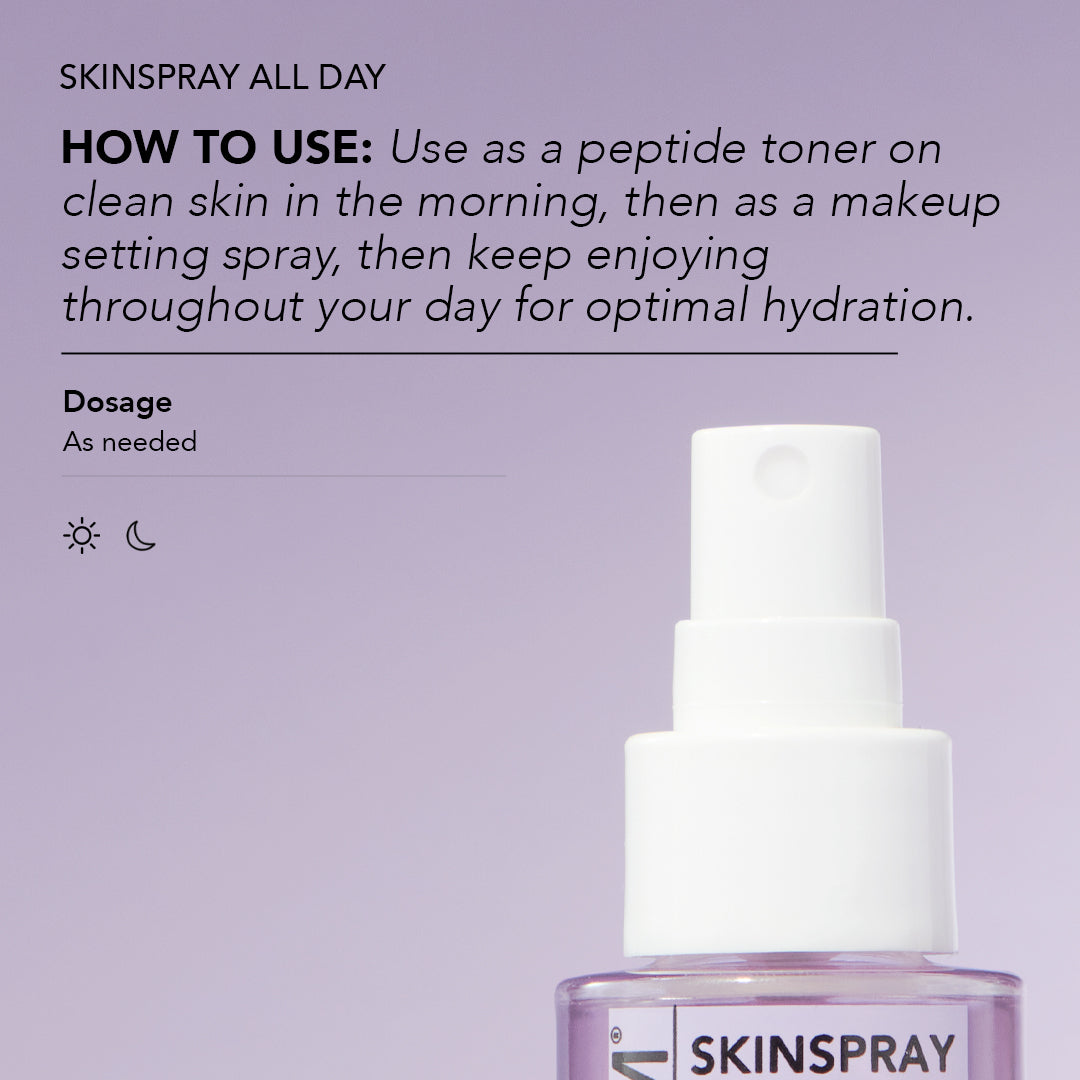 How to use CLEARSTEM SKINSPRAY ALL DAY, a Hypochlorous Acid spray